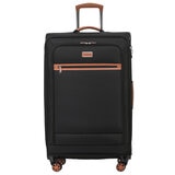 Tosca Park Avenue 3 Piece Luggage Set Black Tan