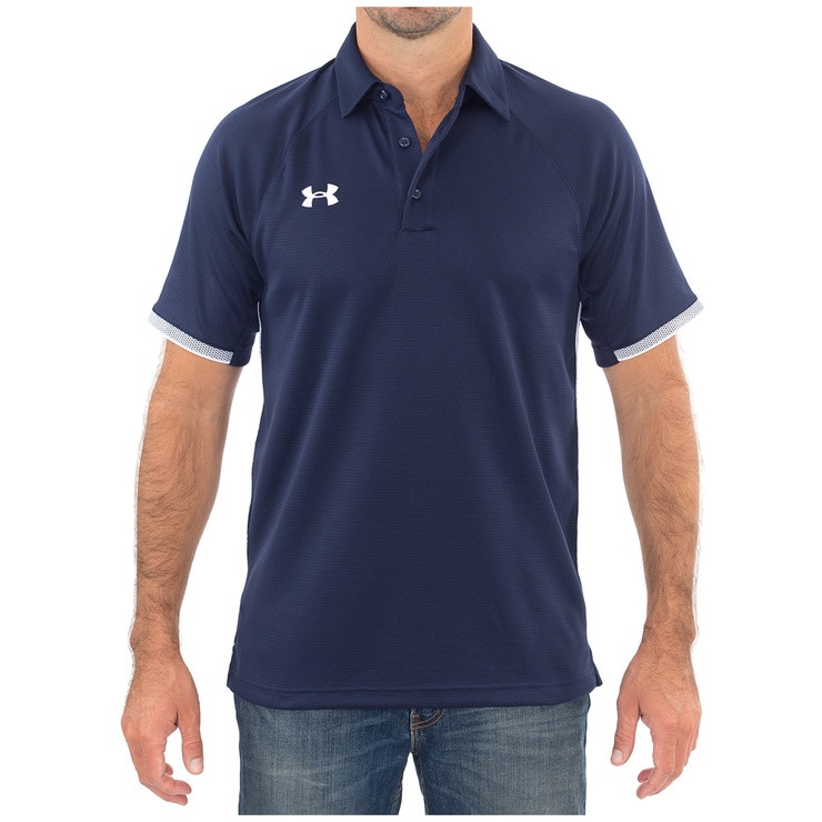 navy blue under armour polo