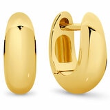 18KT Yellow Gold Bold Hoop Earrings