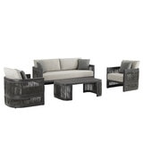 Henredon Saddleton 4 Piece Outdoor Seating Set