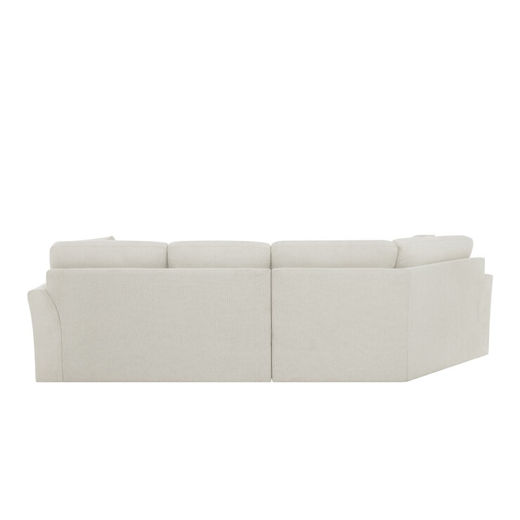 Thomasville 2 Piece Fabric Sofa With Wedge Seat And Storage