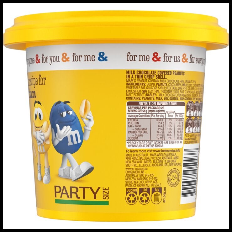 M&M's Peanut Bucket 575g M&M's Peanut Bucket 575g