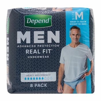 Depend Real Fit Incontinence Underwear Men 32 Pack