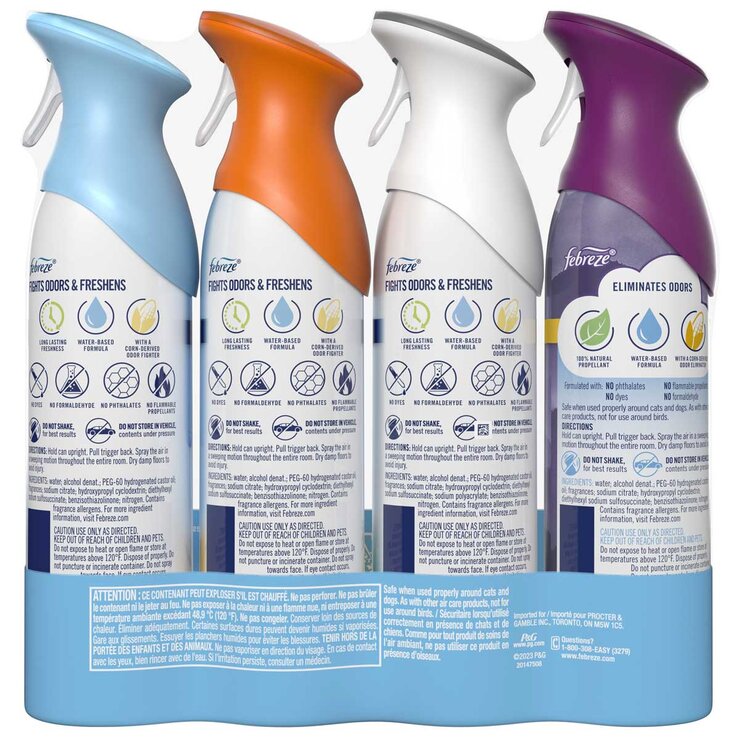 Febreze Air Pack 4 x 250g Crisp Febreze Air Pack 4 x 250g Crisp