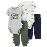 Carters 4pc Infant Layette - Boys Dinosaur