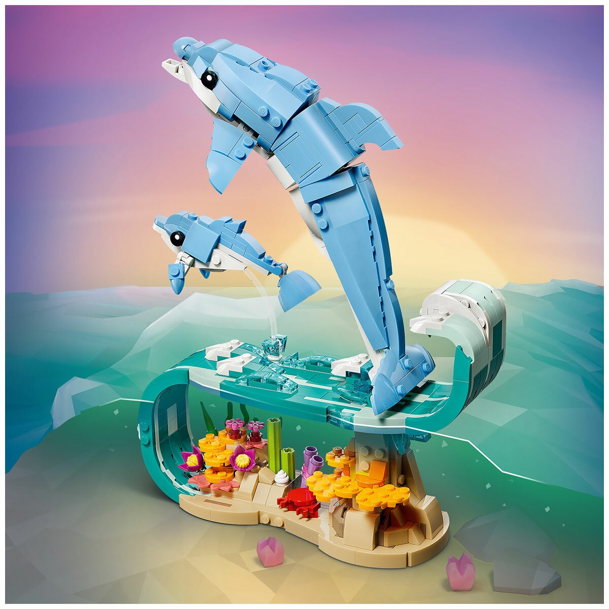 LEGO Creator 3 in 1 Sea Animals Beautiful Dolphins 31385