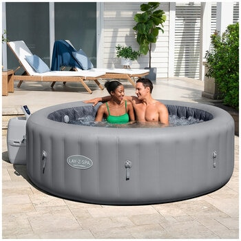 Lay-Z-Spa Santa Monica MaxHold EnergySense Smart AirJet 7 Grey Round Inflatable Spa 2.16M x 71cm Lay-Z-Spa Santa Monica MaxHold EnergySense Smart AirJet 7 Grey Round Inflatable Spa 2.16M x 71cm