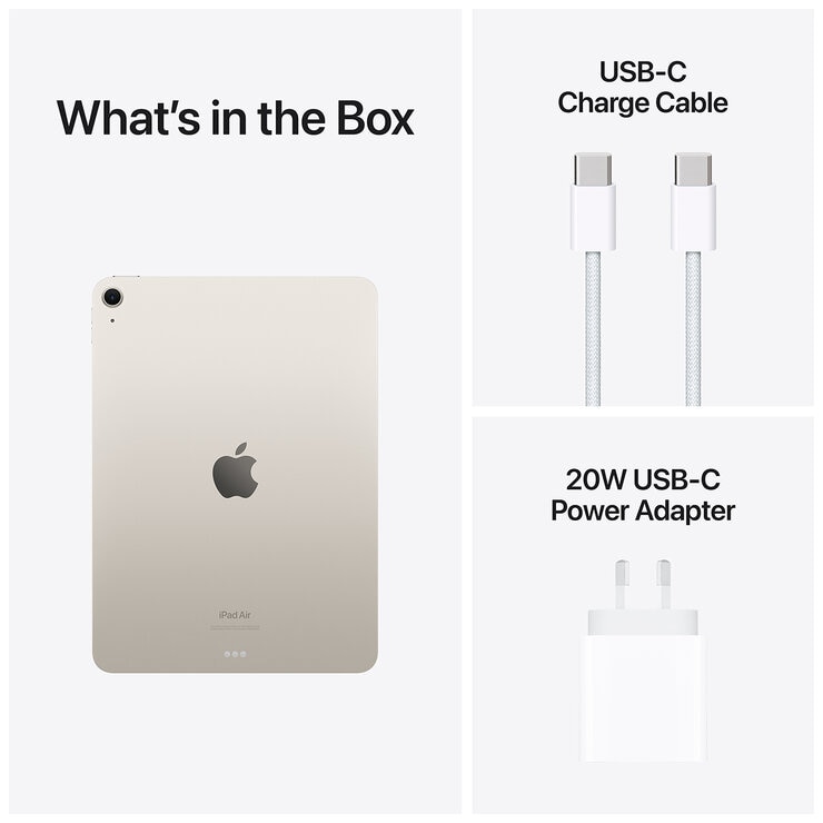 iPad Air 11 Inch Wi-Fi 1TB Starlight M2