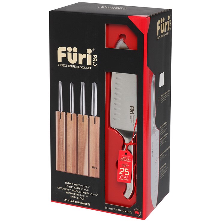 Furi Pro Segmented Knife Block Set 5pc Costco Australia