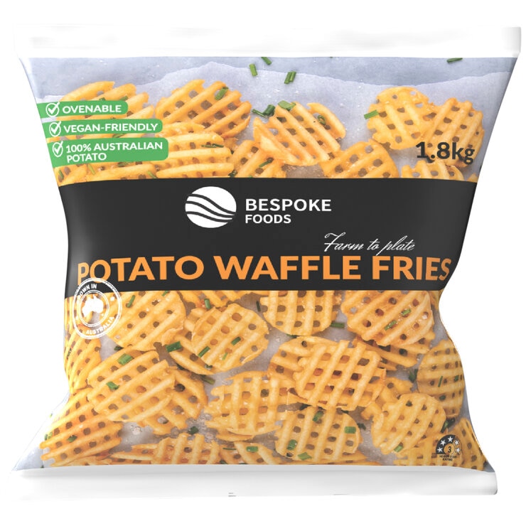 Bespoke Foods Potato Waffle Fries 1.8kg Bespoke Foods Potato Waffle Fries 1.8kg