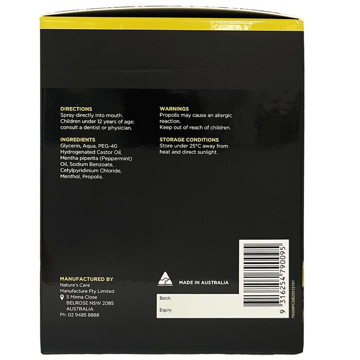 Nature's Care Propolis Fresh Breath Spray 6 x 20ml