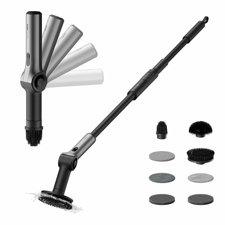 HOTO Flexi Cordless Spin Scrubber - QWQJA08