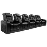 Valencia Home Theatre Tuscany Edition 5 Seater Black