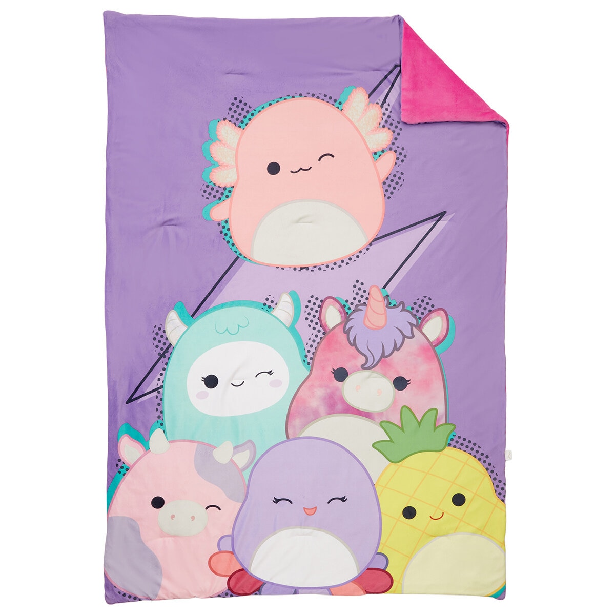 Squishmallows Snuggle Throw 127cm x 178cm Squish On