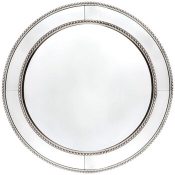 CAFE Lighting & Living Zeta Wall Mirror Round Antique Silver