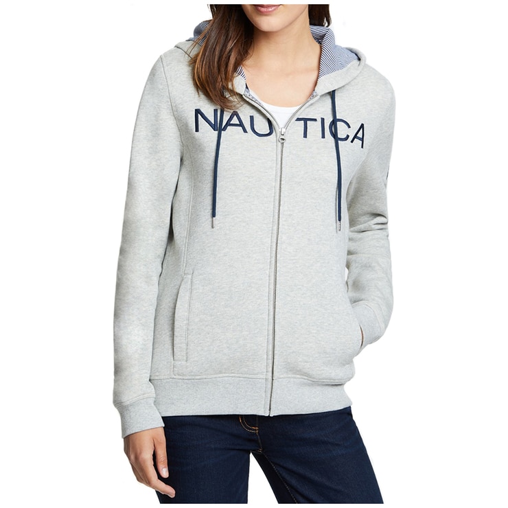 Nautica Women's Hoodie Heather Grey | Costco Australia