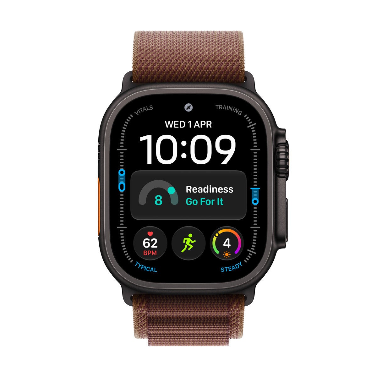 Apple Watch Ultra 4 GPS + Cellular 49mm Black Titanium Case with Burgundy Alpine Loop Apple Watch Ultra 4 GPS + Cellular 49mm Black Titanium Case with Burgundy Alpine Loop