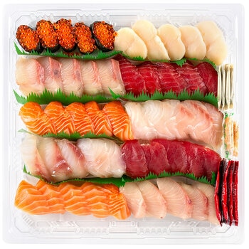 Kirkland Signature Premium Sushi Platter 50 Pieces (Gold Coast Warehouse ONLY) (Variable Weight 1.75 - 1.8kg)