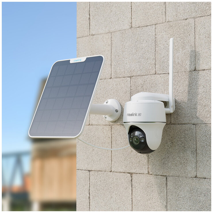 Reolink Argus Go PT Ultra LTE 4G 4K Solar SD Card Bundle B4GPT4K04SP64