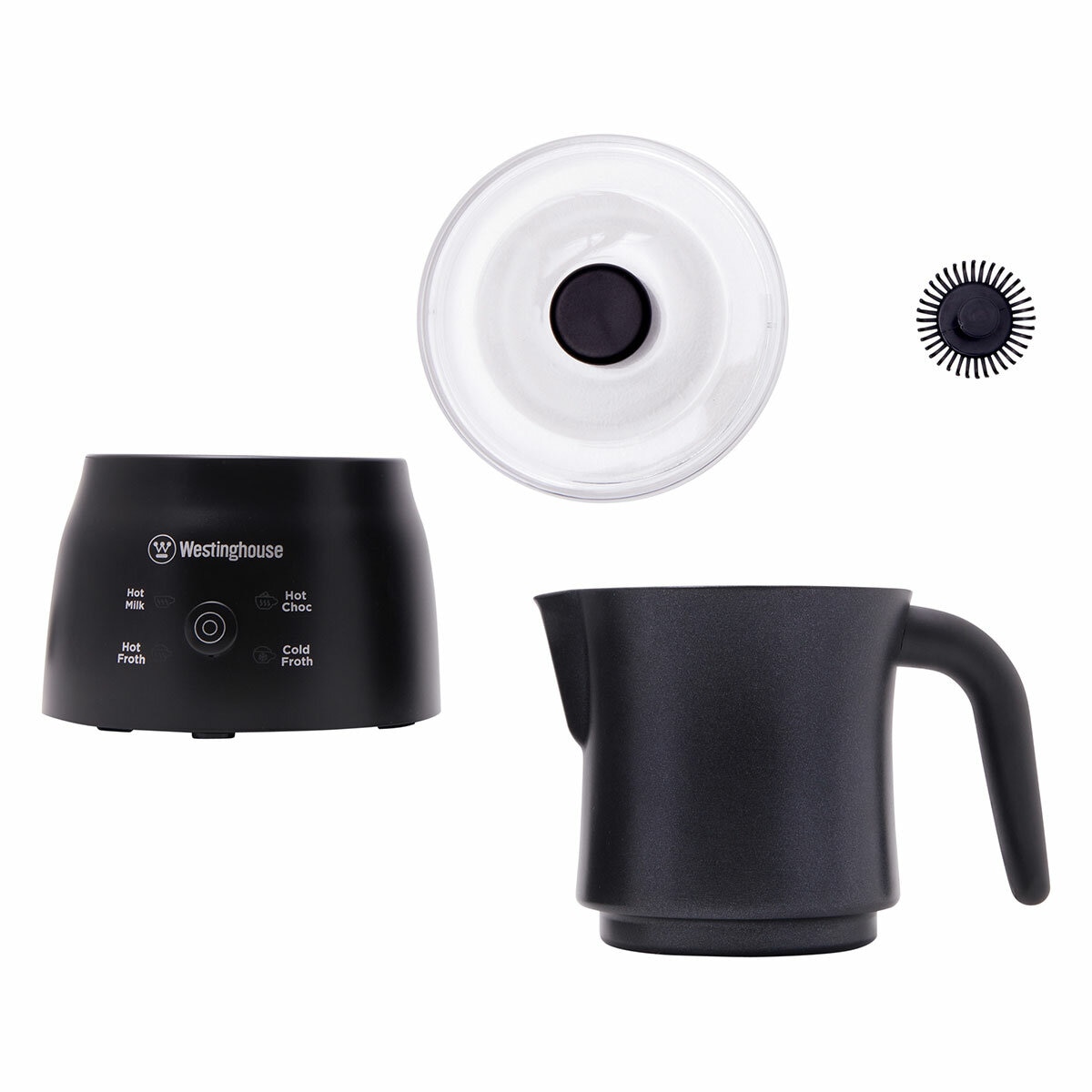 Westinghouse Milk Frother 250ml Black WHMF03K