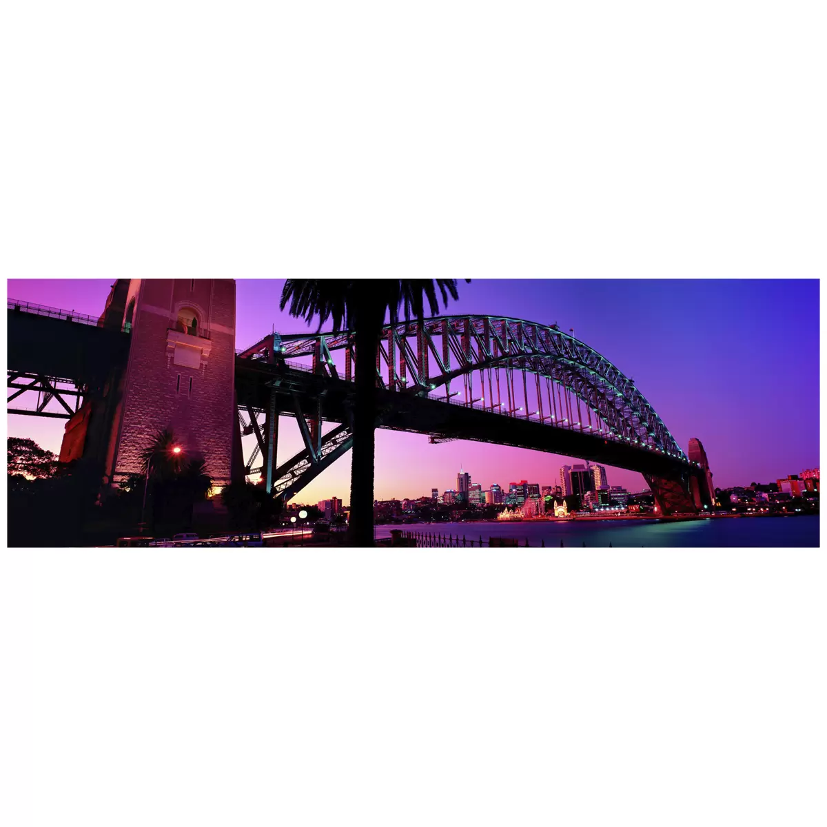 Ken Duncan 40 Sunset, Sydney Harbour Bridge Framed Print White