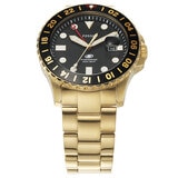 Fossil Blue GMT Gold-Tone Stainless Steel Men's Watch FS5900