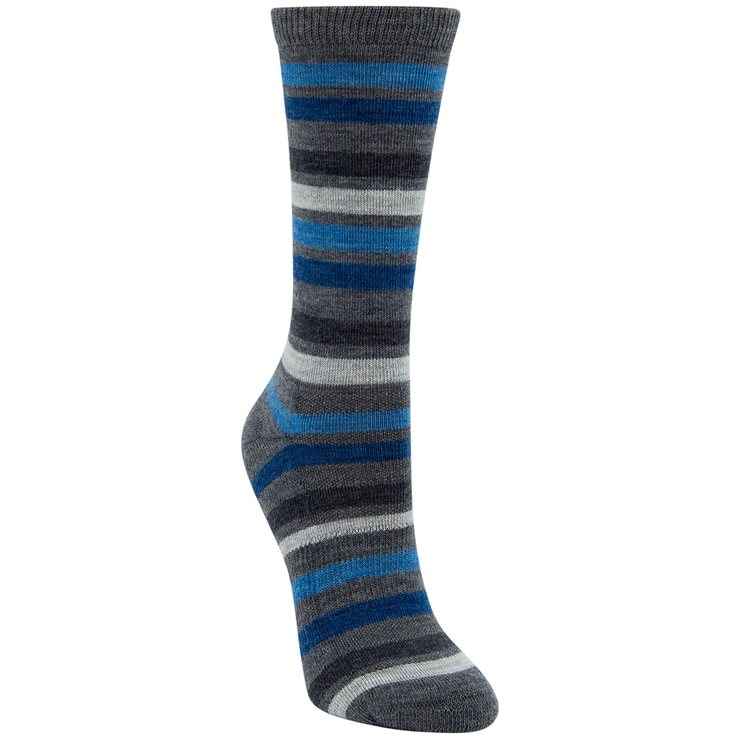 Kirkland Signature Ladies' Trail Sock 6pk Blue & Grey Costco Australia