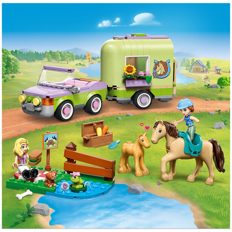 LEGO Friends Horse & Baby Foal Trailer 42695