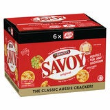 Arnott's Savoy Crackers 6 x 225g - Grocery Online Arnott's Savoy Crackers 6 x 225g - Grocery Online