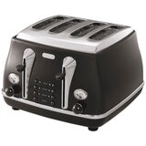 Delonghi Icona Classic 4 Slice Toaster Black