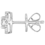 18KT White Gold 0.50ctw Round Diamond Stud Earrings