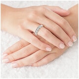 14KT White Gold 1.45ctw Oval Diamond Ring