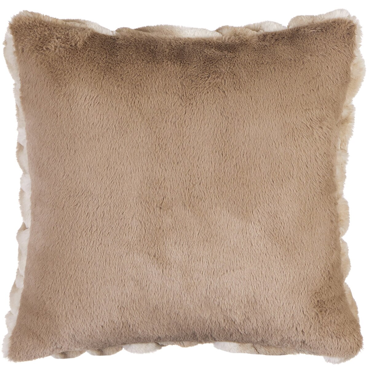 Parklane Braided Ombre Cushion 60cm x 60cm Light Brown