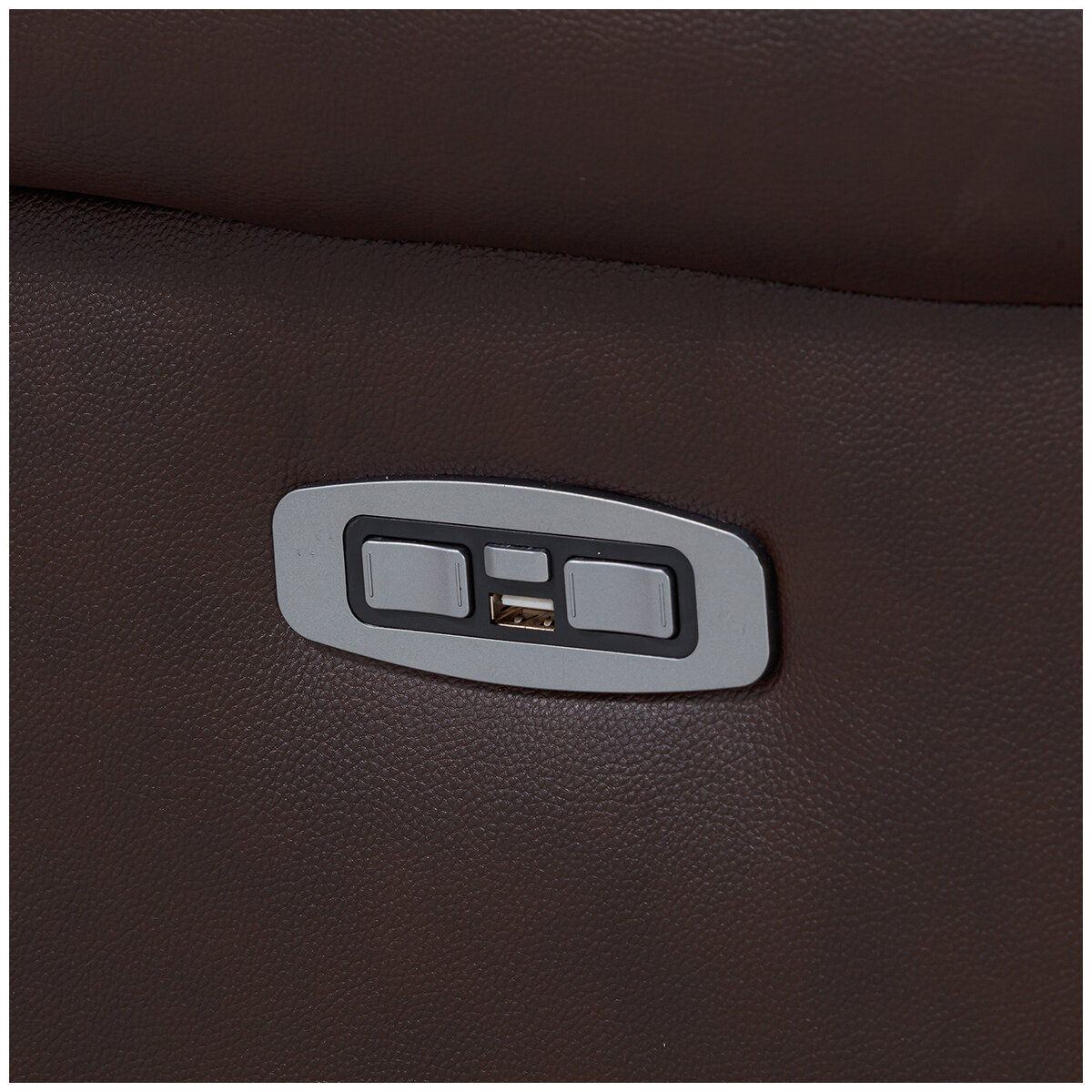 Valencia Charlie 3-Seater Leather Recliner Lounge Chocolate Color