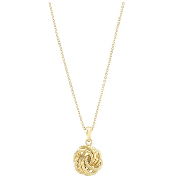 14KT Yellow Gold  Love Knot Pendant