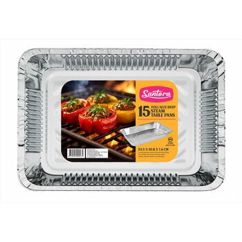 Santora Full Size Deep Table Pans 15 Piece Set