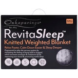 Onkaparinga Knitted Weighted Blanket 6 kg Grey