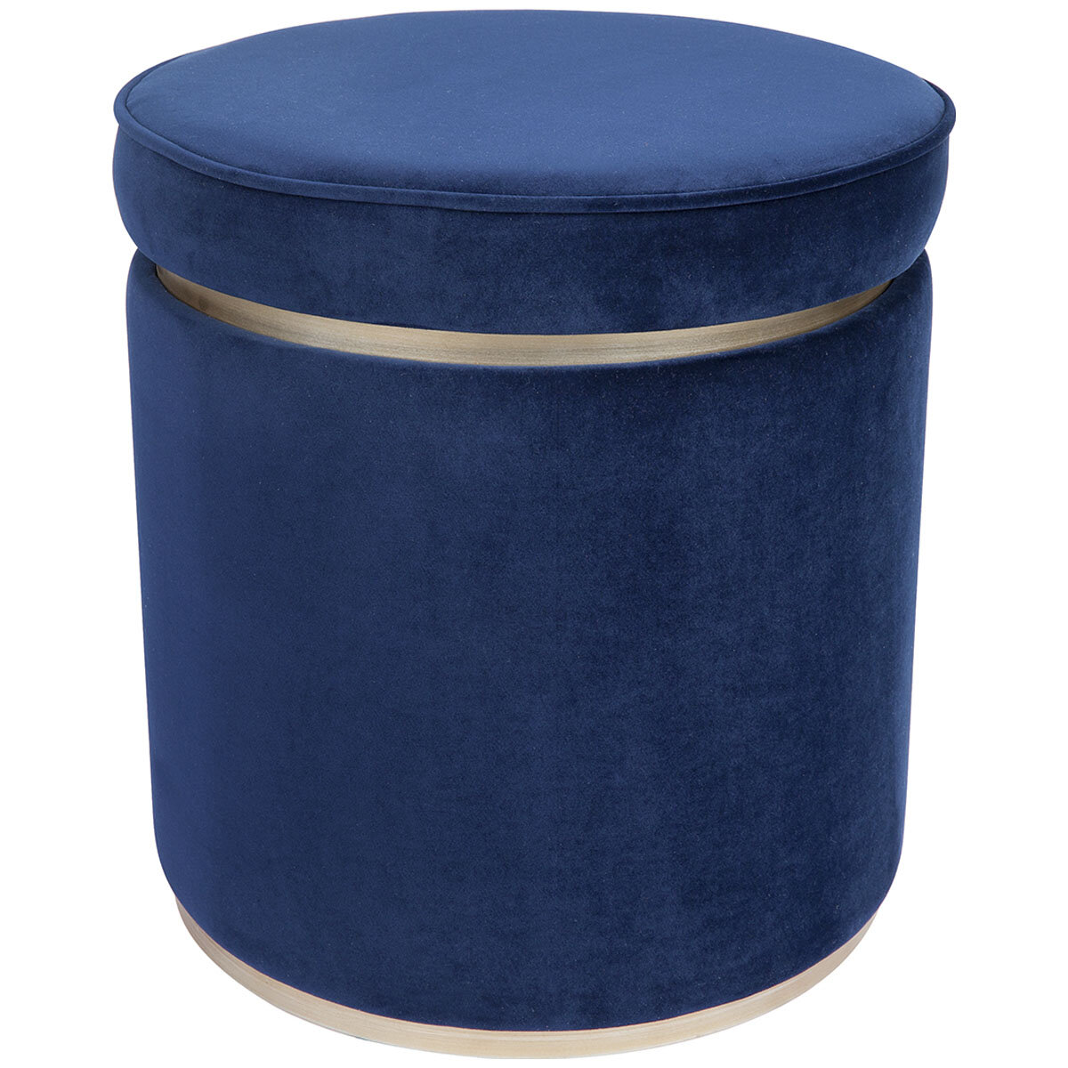 Cafe Lighting Totti Storage Stool Navy Velvet