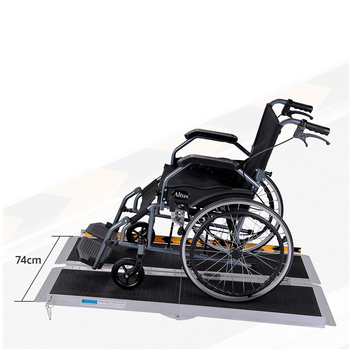 Altus Aluminium Portable Wheelchair Ramp 4ft 122cm