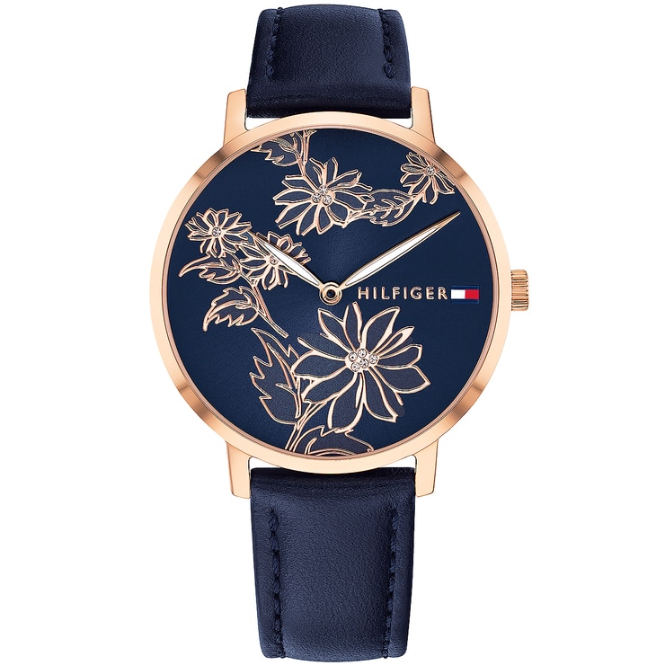 tommy hilfiger ladies watches blue strap