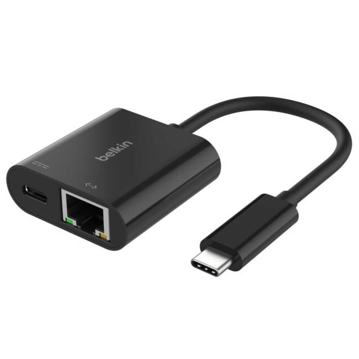 Belkin USB-C To Ethernet And Charge Adapter Black INC019BTBK