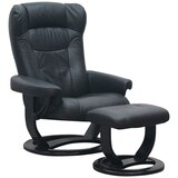 Moran Jetty Large Chair and Ottoman Set Black