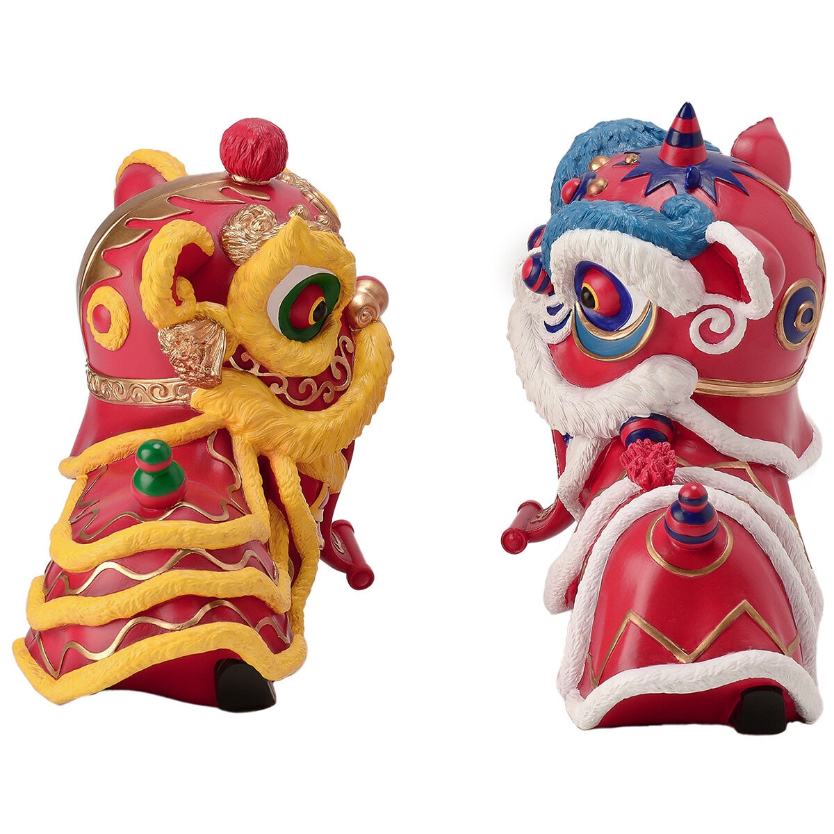 Set of 2 Dancing Lions