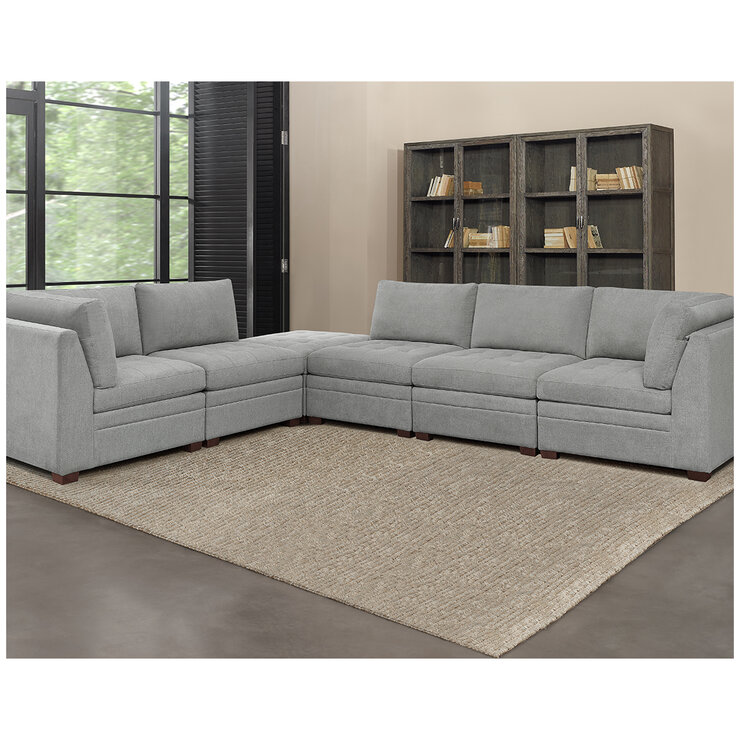 Thomasville 6 Piece Modular Fabric Sectional Thomasville 6 Piece Modular Fabric Sectional