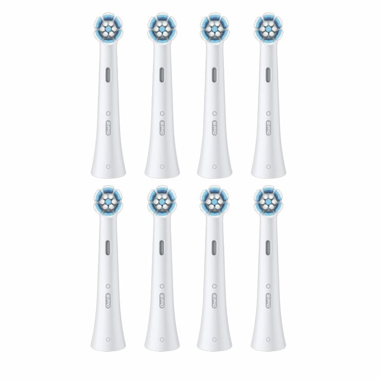 Oral-B iO Gentle Care Replacement Brush Heads White 8 Pack