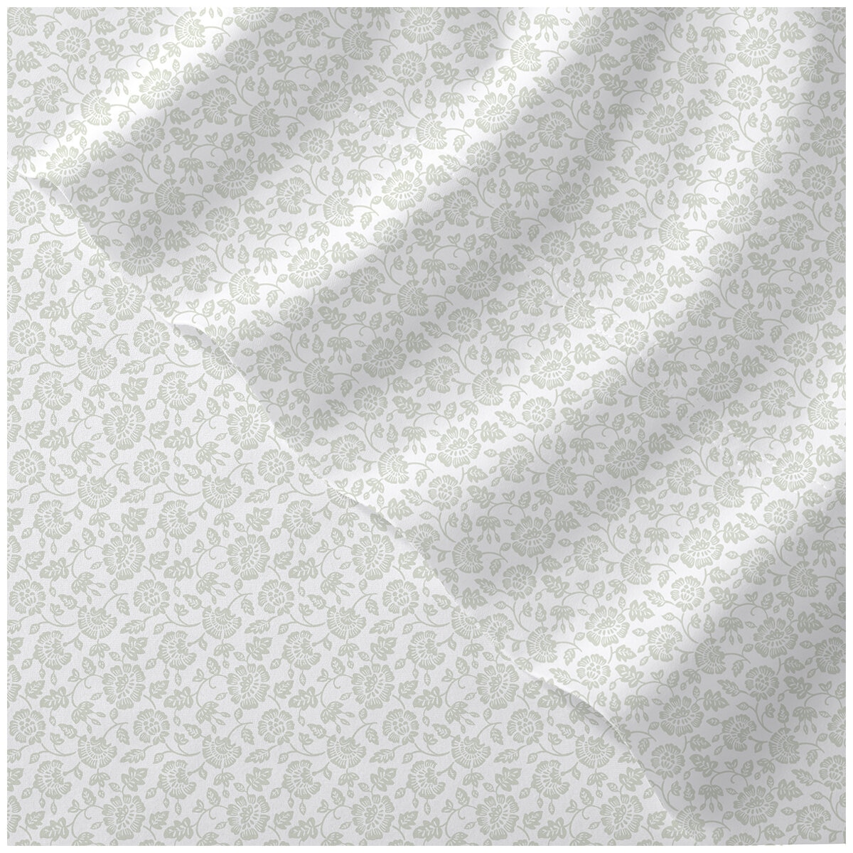 Purely Organic 300TC Cotton Sheet Set 4 Piece King Madina Blockprint