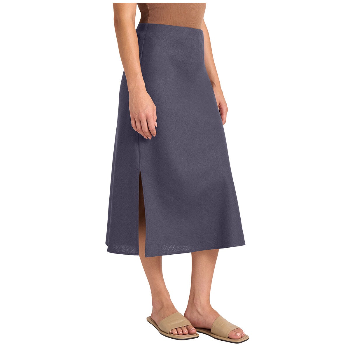 Matty M Women's Linen Slip Skirt