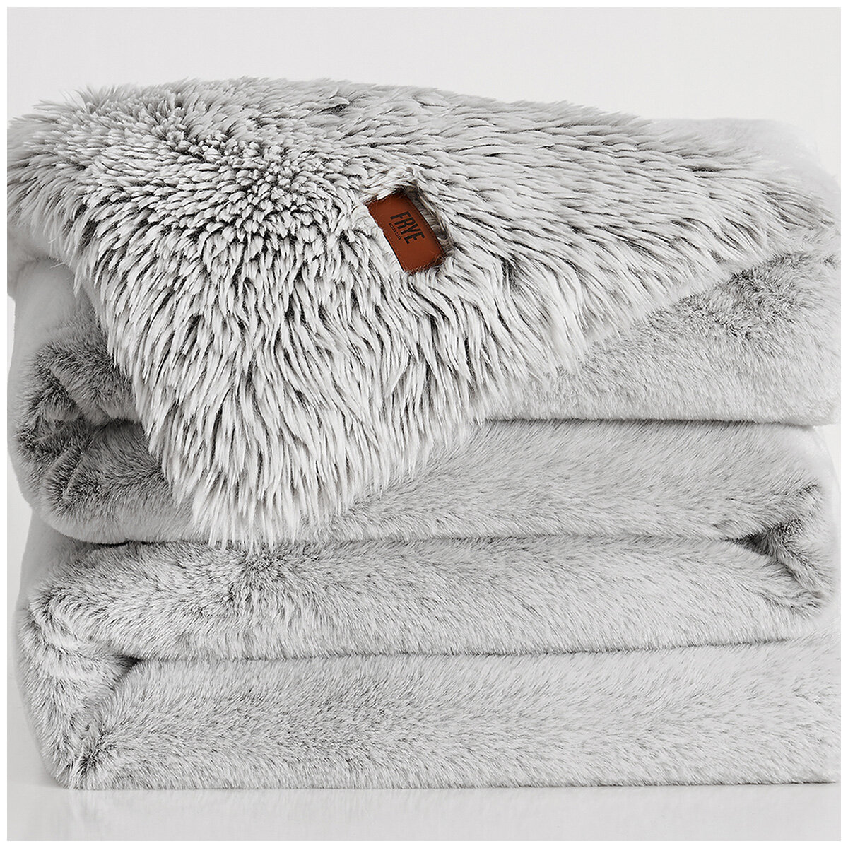 Frye Arctic Faux Fur Lux Throw 152 x 178cm White