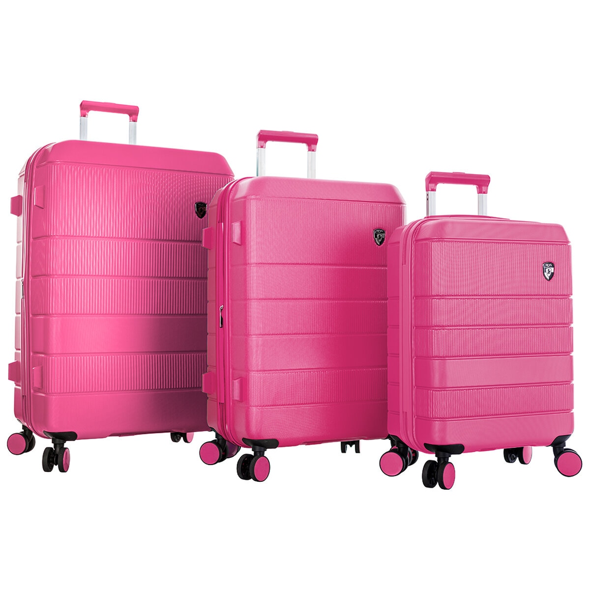 Heys Neo 3 Piece Hardside Luggage Set Fuchsia