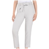 Hilary Radley Tie Front Women's Pant - Light Grey